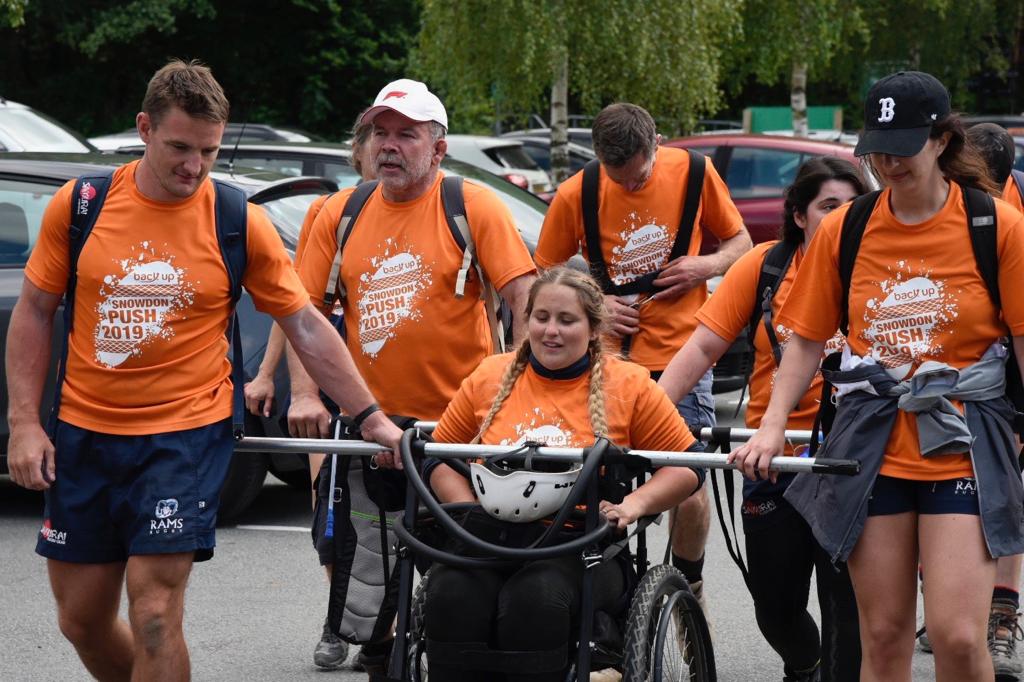 backuptrust's tweet photo. We hope everyone enjoyed the #BackUpSnowdonPush this year - thank you to all our participants and volunteers. Get home safe, everyone 🧡 https://t.co/YEhZlBHgKk