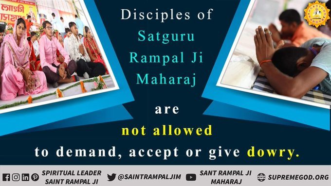 #MarriageIn17Minutes
The devotees of Saint Rampal ji Maharaj do not consume intoxicants.
Must watch Ishwar channel 8.30pm
#17JuneKabirBhandara