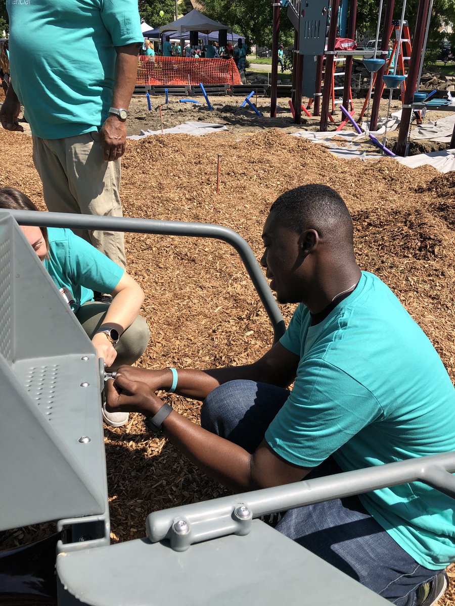 CavilConsult's tweet photo. We are passionate about Children and the Michigan community so we came out to support @kaboom to build a play ground for children in Detroit.
Our lead consult @cavilT was on ground to #volunteering. #PlayMasters #Kaboom #PlayEveryWhere #PLAYceForKids https://t.co/kG8VKz4Gcf