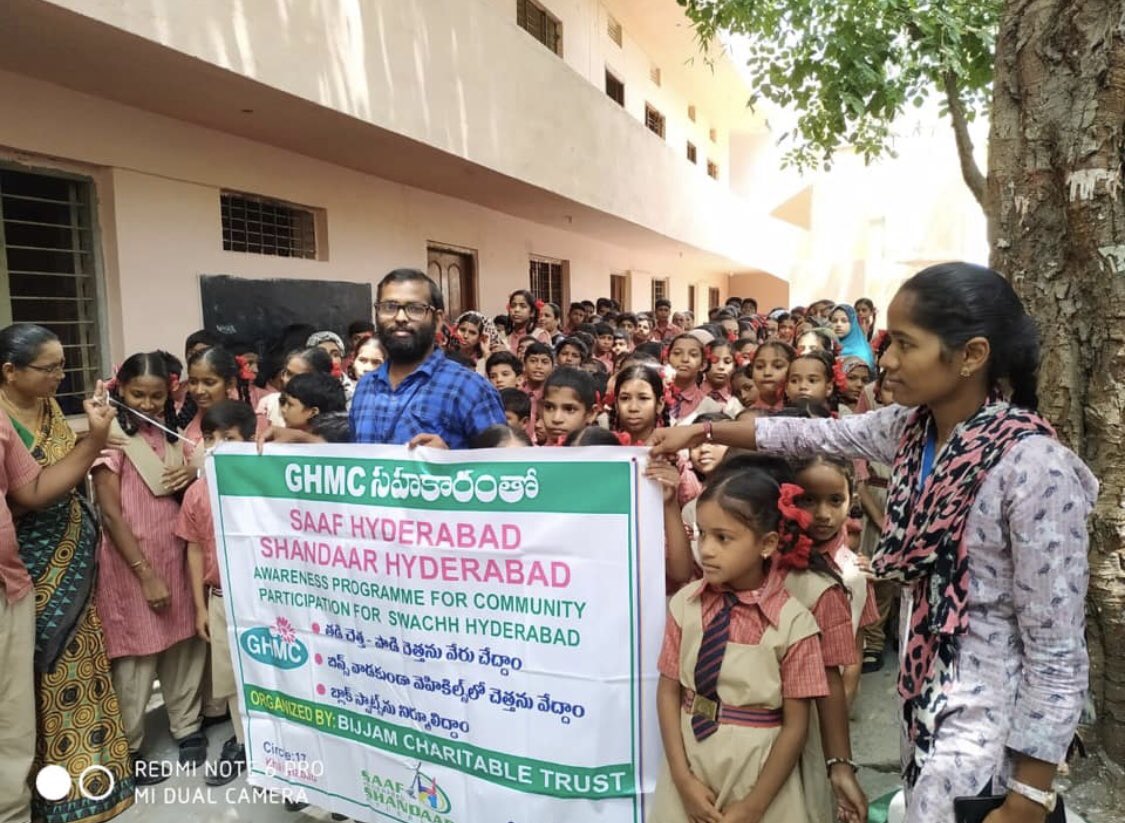 bhargavi_bijjam's tweet image. Children especially should be educated about the need to recycle and sensitized on environment Issues. It would be their generation that would be  impacted the most, after all. They need to be equipped to take charge and deal with challenges. #compostingiscool @GHMCOnline