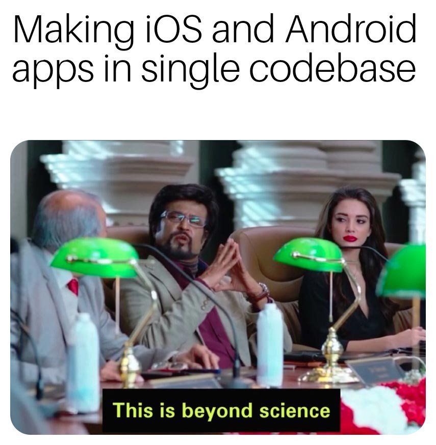None_Done_'s tweet image. Newbie developers be like...
#flutterbootcamp19
#flutterBootcampVadodara
@flutterbootcamp