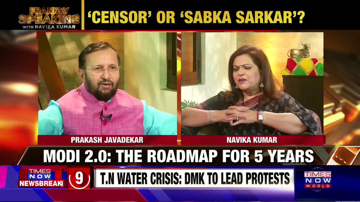 'Jai Shri Ram' is like Indian cheers: Union I&B Minister @PrakashJavdekar on #FranklySpeakingWithJavadekar with @navikakumar.