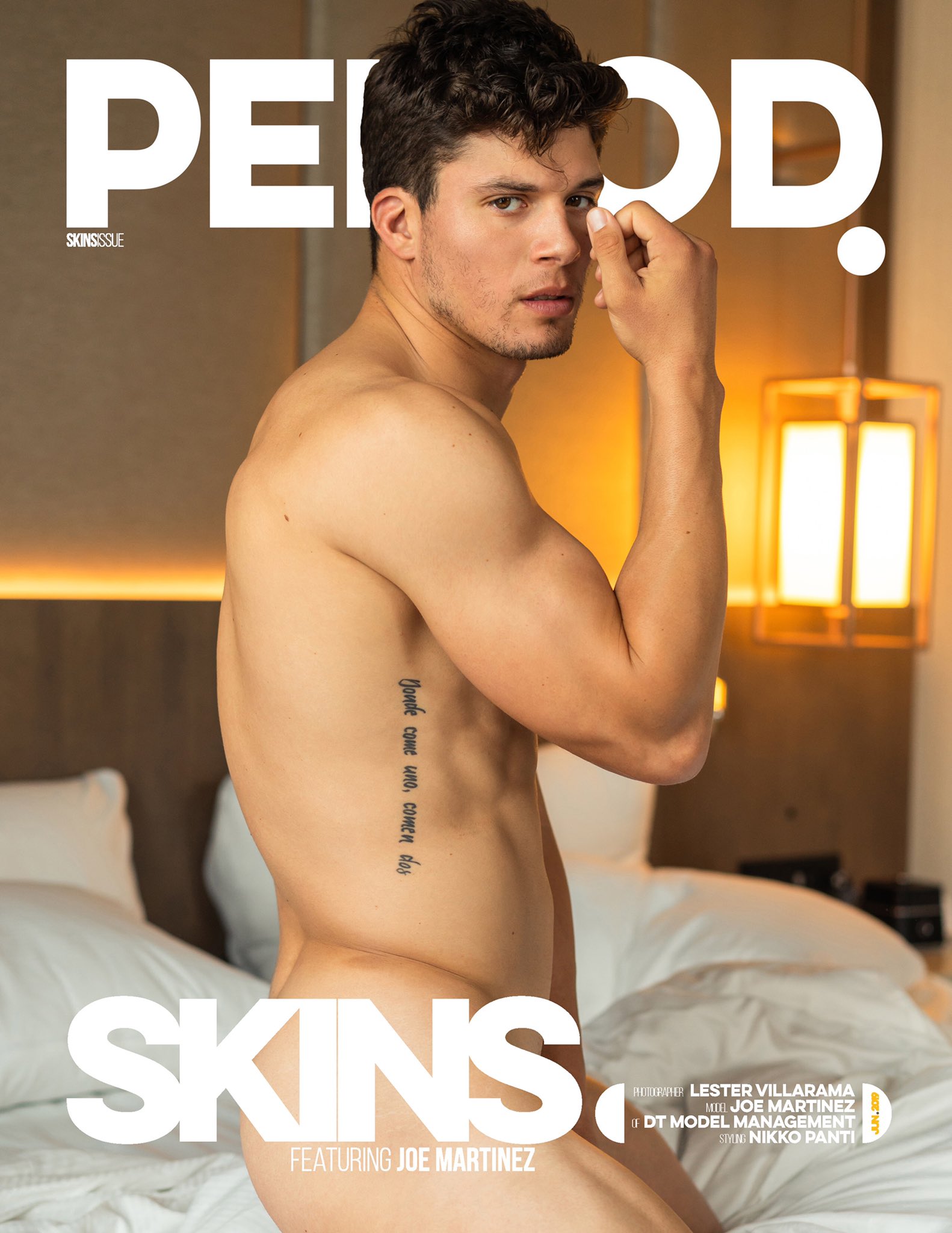 “Period Magazine SKINS issue cover with Joe Martinez of @DTmodelmgmt NOW AV...