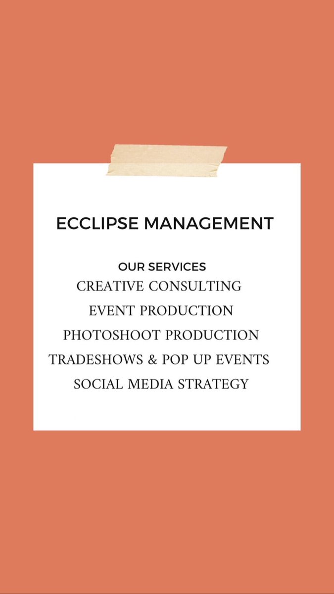 ECCLIPSE MANAGEMENT (@ecclipse_) on Twitter photo 
