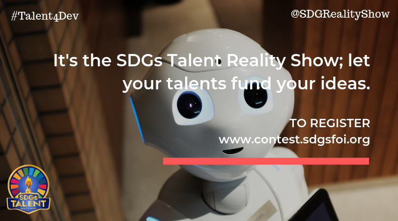 SDGRealityShow's tweet photo. Use performing art to educate the populace by registering for the SDGs Talent Reality Show. 
_
It's the SDGs Talent Reality Show; let your talents fund your ideas.
#Talent4Dev
_
#SDGs
#TalentHunt
#TalentShow
#Fundings
#UNDP
#MofeDuncan
#FinancialResources
#Ideas
#RealityTV https://t.co/Gi4VvGbp5U