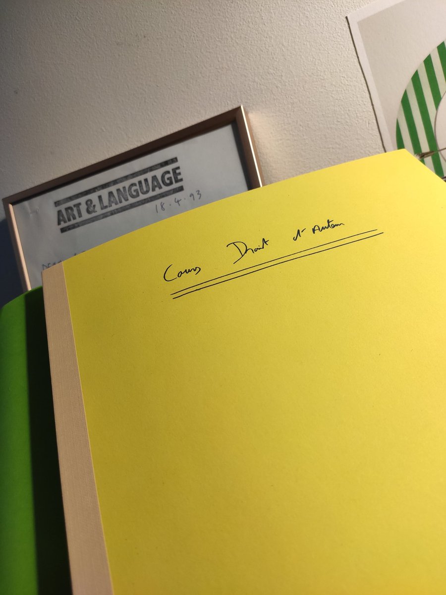 RonanBretel's tweet image. Fulgurances et vie de bureau 

#ArtetDroit #ArtandLanguage