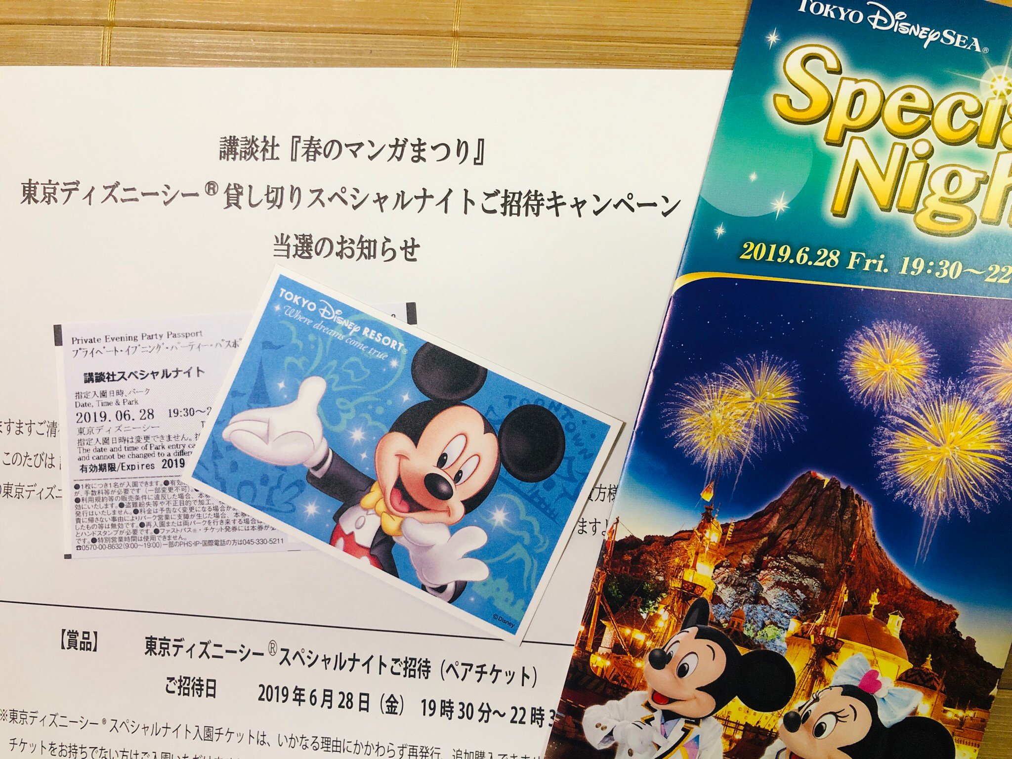海外ブランド 講談社東京ディズニーシースペシャルナイトペアチケット 遊園地 テーマパーク Munilagunas Com