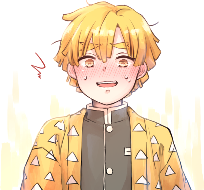 📛ちぃさんがTwitterに投稿した我妻善逸(鬼滅の刃)のイラスト。