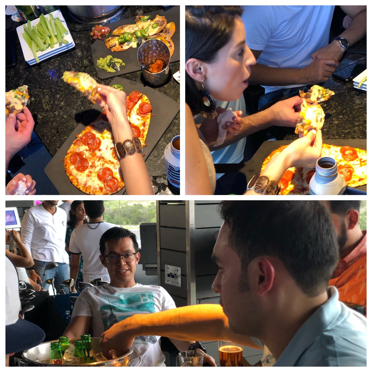 SAIFSanAntonio's tweet photo. Congratulations to the University of Texas Interventional Cardiology Fellows. SCHOOL IS OUT!  Dr’s Yenal Harper &amp; Michael Balderos. Fun, food &amp; friends celebrating 🥳 your achievement @ TopGolf. Good Luck gentlemen! 🎉 @AnandPrasadMD @hinan_ahmed @BrianHainesSAIF @RudyD_SAIF https://t.co/eKC2qldIe9