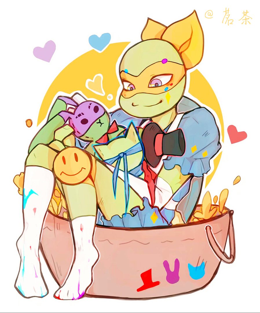 “#rottmnt #donnie #mikey #raph #leo
Authorization granted by茗茶 &...