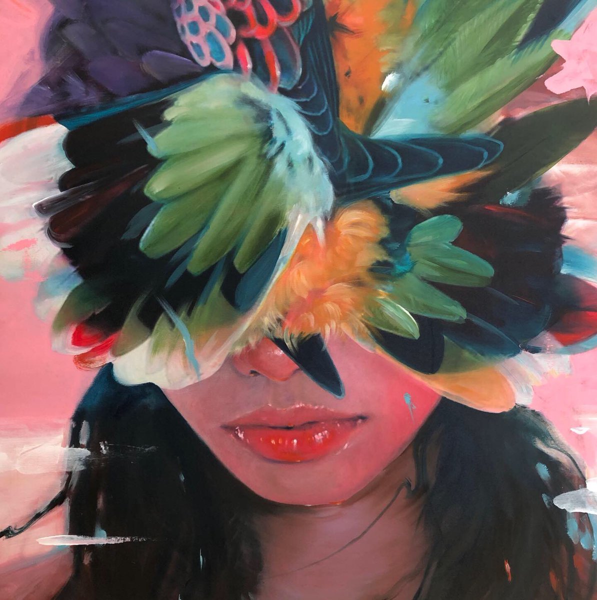 iamclare's tweet photo. My mucho talented husbo just painted these two pieces for a new restaurant in Singapore called Cloudstreet. They are mucho lovely, no? #proud #stevecross. #hellyeahthisisanadforhim https://t.co/x8IozmHQqX