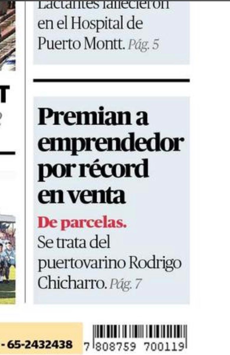 OWorldRecord's tweet photo. Prensa del récord de chile a conseguido por Rodrigo chicharro y su equipo
#chile #worldrecords #worldrecord #recordmundial #recordmudiales #parcelas #america #premsa #noticia #venda #intrnet #marketingdigital… https://t.co/4g14EfBuGn… https://t.co/3O4BeZUkj0