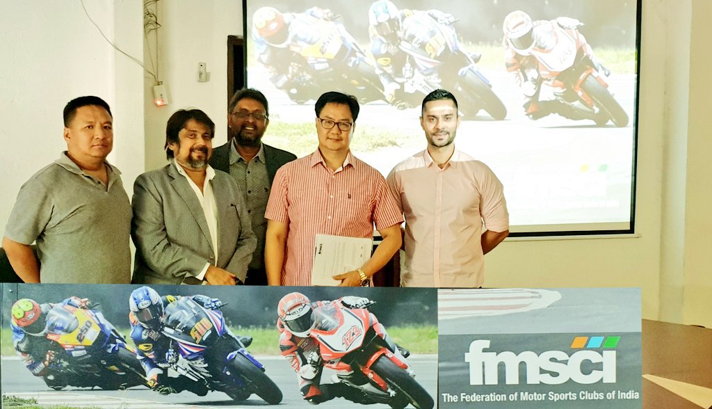 KirenRijiju's tweet image. I&apos;m excited to meet the Members of The Federation of Motor Sports Club of India. India has huge potentials in motor sports. While the competition is tough and challenging, the body also takes steps to spread safe driving awareness.