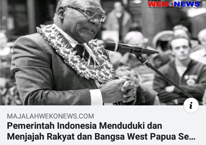 “Secara de facto dan de jure Tanah Papua atau Irian Barat tidak termasuk wilayah Indonesia berdasarkan Proklamasi 17 Agustus 1945. Jadi, Tanah Papua bukan wilayah Indonesia, melainkan dijadikan daerah perisai/tameng,-

Baca selengkapnya pada link ⬇️

majalahwekonews.com/2019/06/22/pem…