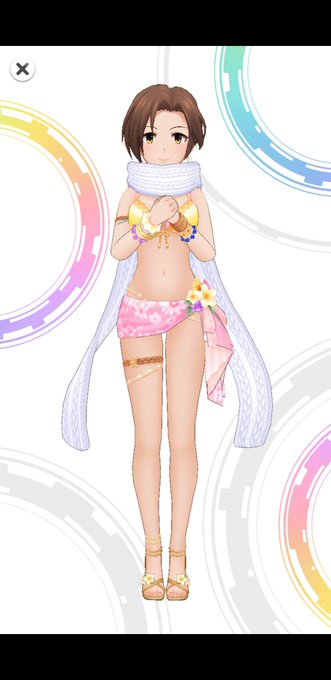 水着マフラー デレステ川島瑞樹さんssr 水着マフラーという謎季節感の衣装でssr登場 まとめダネ