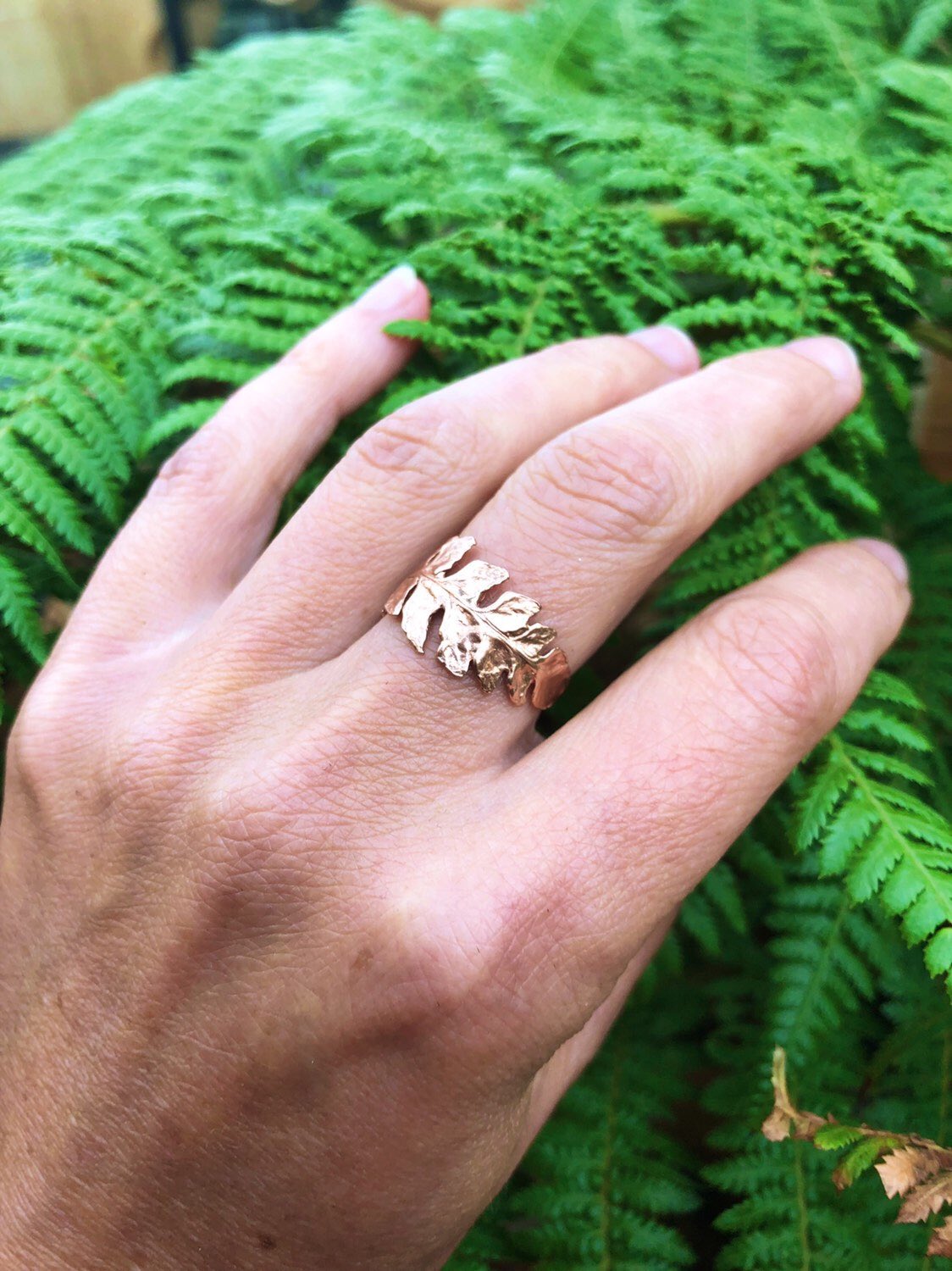 Fern shop leaf ring
