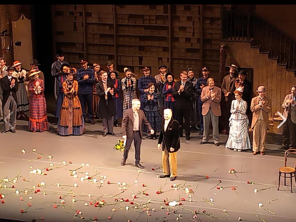 GillianAshley5's tweet image. So happy to have been present for #DavidBintley’s final B’ham appearance as Artistic Director @BRB , seen with former Director, #SirPeterWright. #HobsonsChoice a total joy, as was being with dear friends &amp;amp; ex colleagues. Bravo, David. 📸Claire Lishman