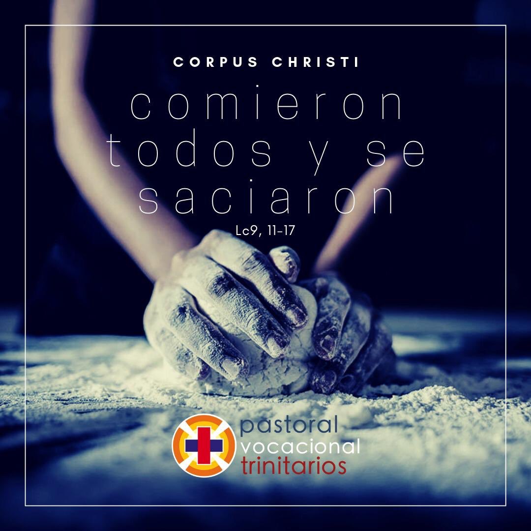 pvtrinitarios's tweet photo. #FelizDomingo Un trozo de pan es lo que necesita Jesús para encarnarse y ser alimento en el mundo. No hablamos del hecho en sí, sino de la permanente presencia del AMOR entre nosotros. De la nobleza y grandeza del pan que es vida en abundancia. #CorpusChristi  #Trinitarios https://t.co/VHNSKFoXuI