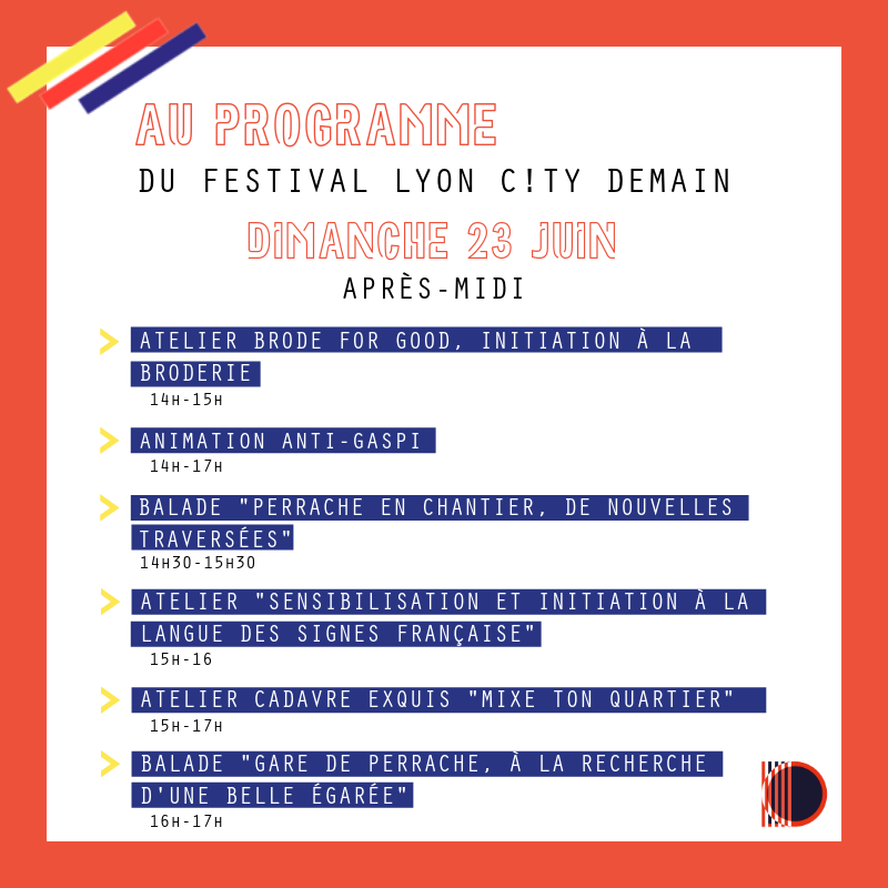 🎈 LE FESTIVAL LYON C!TY DEMAIN : WEEK-END🎈 
🎟 N'oubliez pas de prendre vos place pour les ateliers : buff.ly/2IryKrG
🎉 Programmation ultra-complète à télécharger : buff.ly/2IryLvK
👉 Pour découvrir la programmation : buff.ly/2IryNnm
#LCD2019