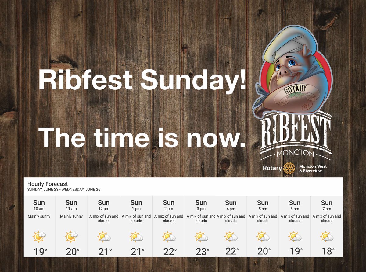 Carpe Diem! Seize the Day!
Rotary Ribfest Moncton