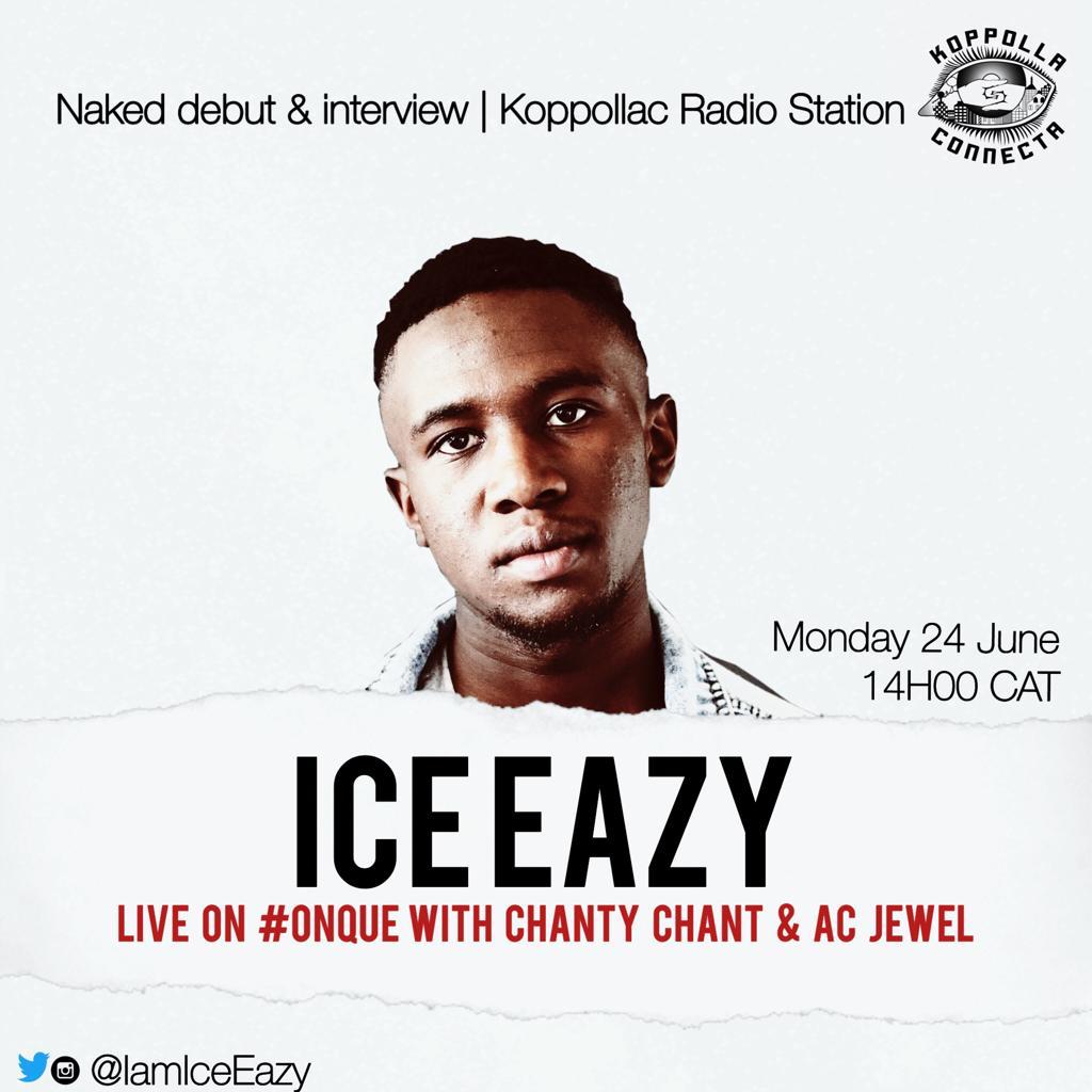 9iceMusiq's tweet photo. Catch our very own @IamIceEazy live on @Koppollac radio with @Chanty_Chant03 & @AccCouchchanel at 2PM debuting his upcoming single #Naked which is officially dropping on Friday. #OnQue
Stream here: https://t.co/XH5fPzJijQ https://t.co/nd6kHxIxBg