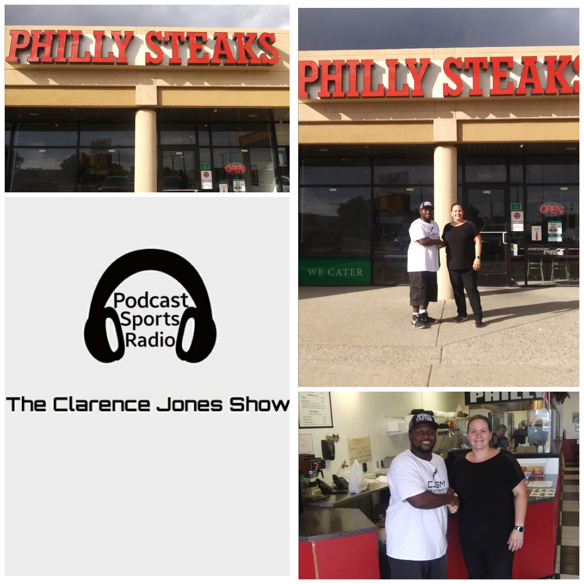 _ClarenceJones's tweet photo. π Thank You God , I would like to Announce that Philly Steaks https://t.co/U8qtVecEhv and We ( CJSM ) have Agreed to a Partnership. The Clarence Jones Show is Presented by Philly Steaks , Stop by & TASTE DELICIOUS FOOD https://t.co/bfotg5O1T2 #CJSM @EPBulletClub18 #PhillySteaks https://t.co/6T9SoiuJFO