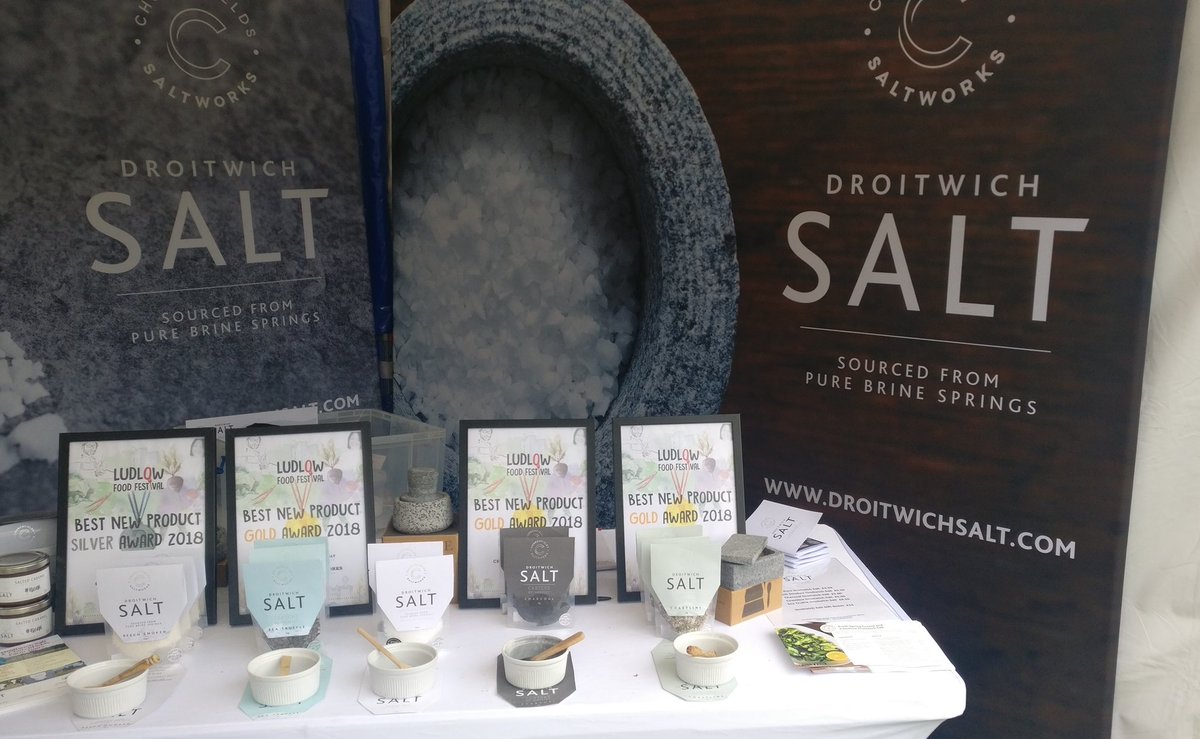 #spafoodfest2019 Rock Dog finding out about Droitwich salt.