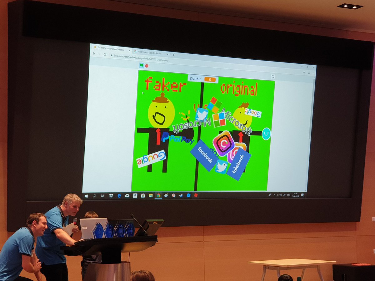 CoderDojoZH's tweet image. The whole room tries to eliminate fake logos! They move fast!