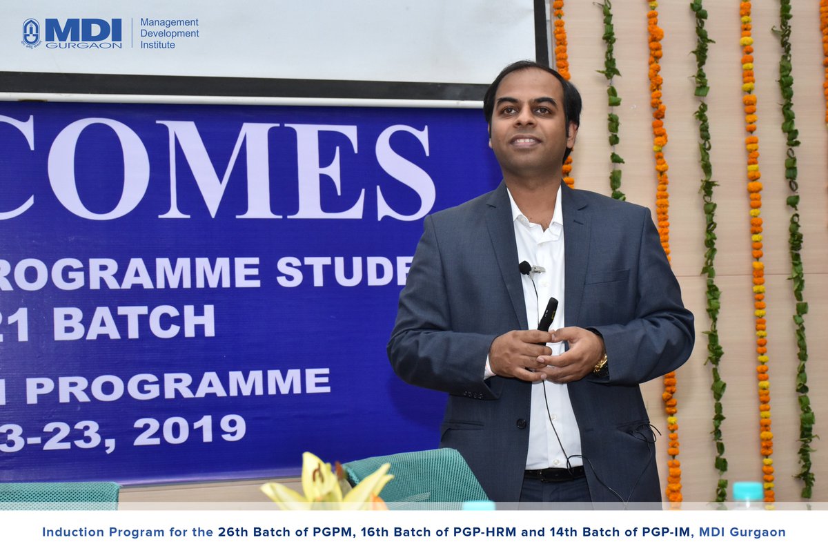 MDIGurgaon's tweet photo. We would like to extend our gratitude to Mr. Amit Gupta, Vice President, Mastercard, for interacting with the PGP Batch of 2021 at their Induction Program. Sir, it was an absolute honour to have you on campus, and we hope to see you again!
#Induction2019 #WelcomePG19 https://t.co/ADfQ021lqr