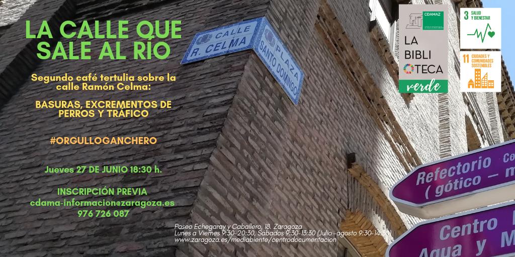 CDAMAZ's tweet photo. Las bibliotecas somos barrio y el nuestro necesita una calle que lo conecte con el río y las riberas de forma más saludable.  

2º café tertulia sobre la' Calle Ramón Celma'
27JUN 18:30h

¿Te apuntas?
Colaboración para Fiestas Gancho #orgulloganchero

https://t.co/56HotmSaxT https://t.co/rT601hrpdt
