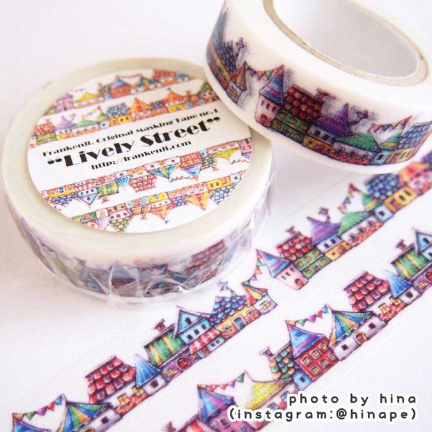 Frankenji 自家通販出品物紹介 その３ マスキングテープ 友人へのプレゼント用などにご購入いただく方が多いです お家マステ以外はキャラが独立しているので 切り取ってシール的な使い方も出来ますｂ