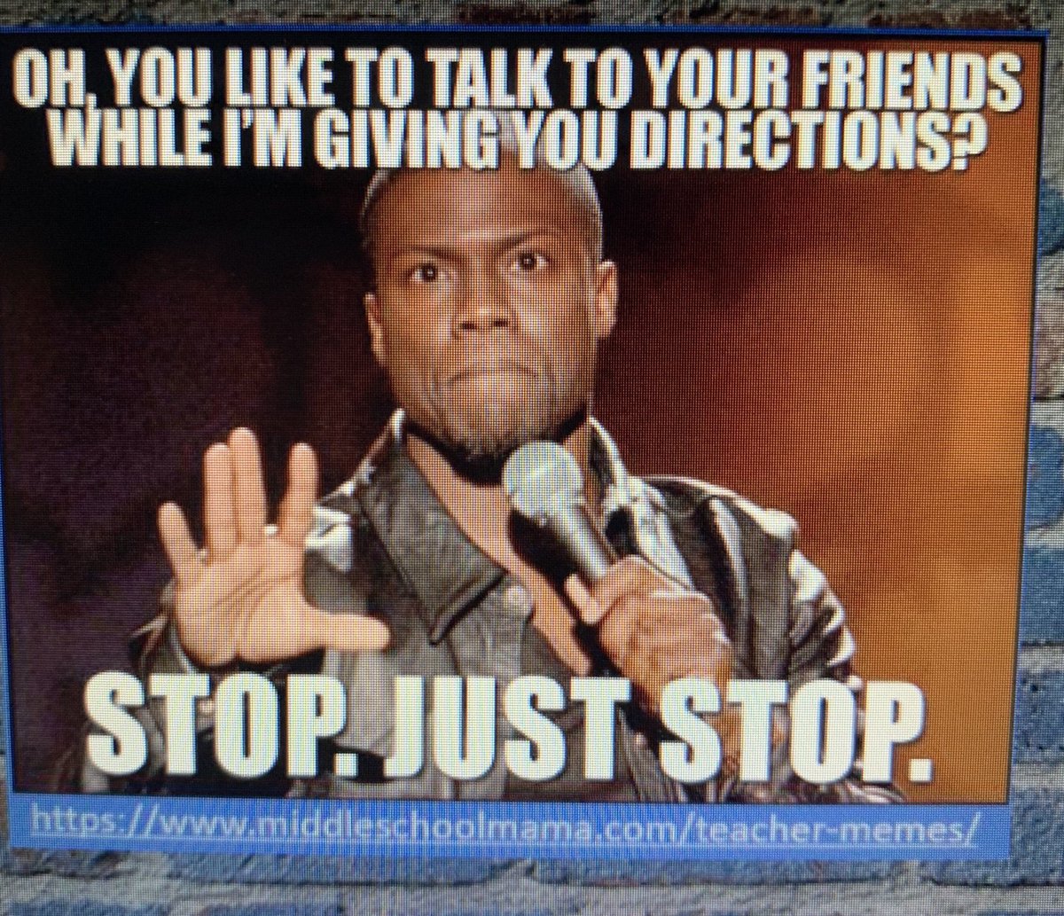 TechnoMathMoore's tweet image. LOL at my first #ISTE session 5 ways to use memes... @jreaderh  #HSEatISTE19