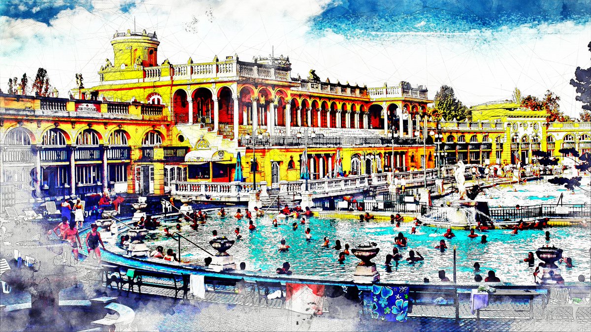walkinbp's tweet photo. https://t.co/Ffxe97RikS - Szechenyi Bath - #walkinbp #takeatour #budapest #hungary #memories #travel #travelgram #mustsee #baths #beautifulbudapest #architecturelovers #architecturephotography #thegreatoutdoors #outdoorsculpture #outdoorsession https://t.co/lot4ndWOUO