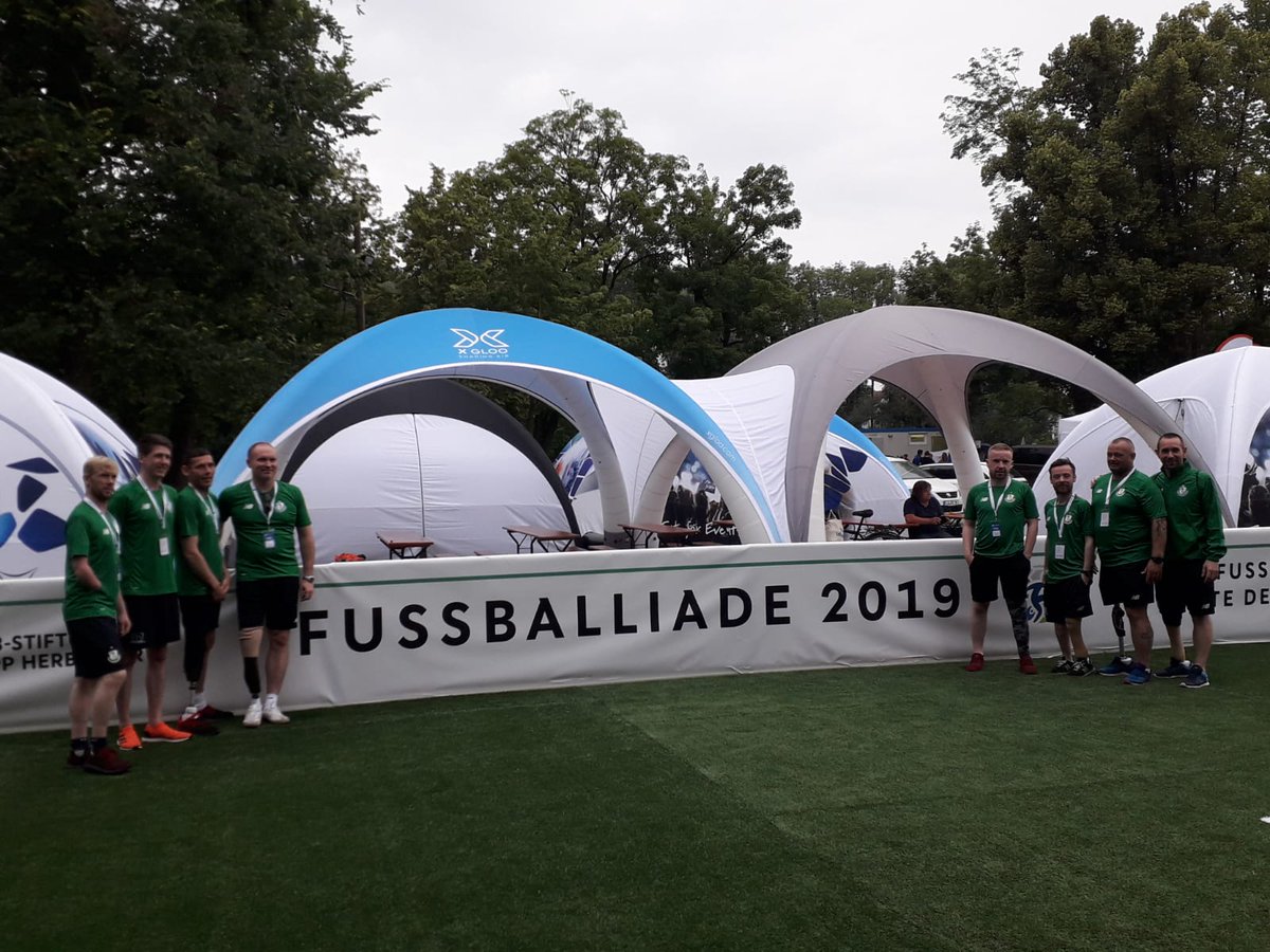 .<a href="/ShamrockRovers/">Shamrock Rovers FC</a> amputee team would like to Thank the organisers of <a href="/fussballiade/">Fußballiade</a> and the people of Landshut in Munich for an amazing experience for the entire squad and management. Rovers have made many many friends along the way #Danke 👏👏👏