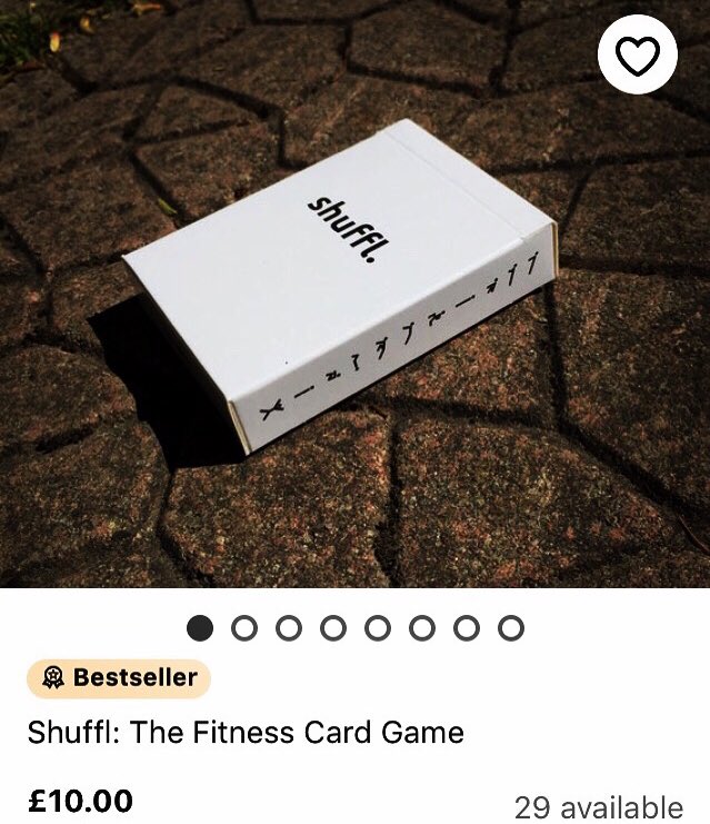 shufflfit's tweet photo. Our #Shuffl cards have achieved a ‘Bestseller’ badge @EtsyUK!
We can’t thank you all enough for the fantastic support you’ve shown us. We have so many plans moving forward, we’re so glad to have you joining us on our journey as part of our Shuffl family! https://t.co/NkgcMCqTPS