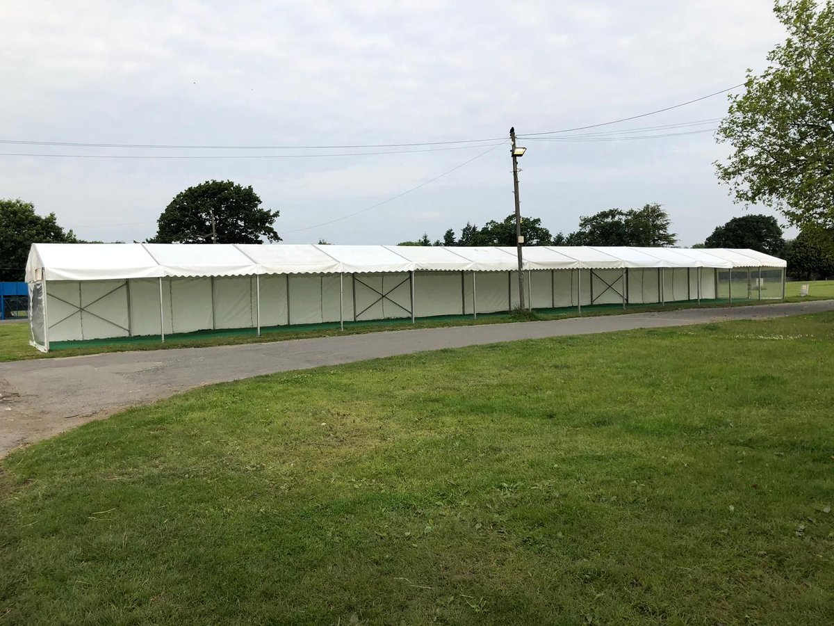 CountessMarquee's tweet photo. Countess Marquees preparing for University of Brighton's STEM event at the South of England show grounds https://t.co/N1vJB17dNS