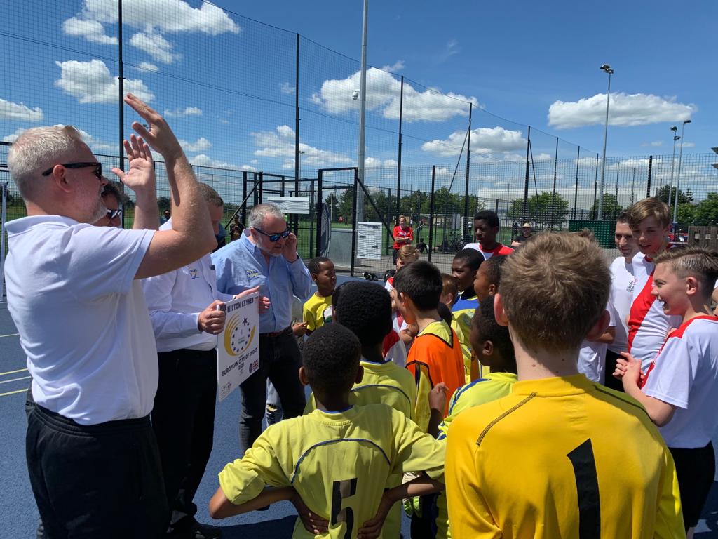 <a href="/MavericksFutsal/">MK Mavericks Futsal</a> <a href="/MKC_MKLA/">MK College Leadership Academy</a> fun Futsal action <a href="/SportCentralMK/">Sport Central</a> proud to support <a href="/mkcouncil/">Milton Keynes City Council</a> <a href="/AcesEurope/">ACES</a> European City of Sport 2020! Delegates &amp; Community enjoy our beautiful game in the sunshine! <a href="/mk_citizen/">MK Citizen</a> <a href="/CultureMK/">CultureMK</a> <a href="/MiltonKeynes_MK/">Milton Keynes City</a> <a href="/WhatsonMK/">#WhatsOnMK What's on</a> @BerksBucksFA <a href="/FA/">The FA</a>