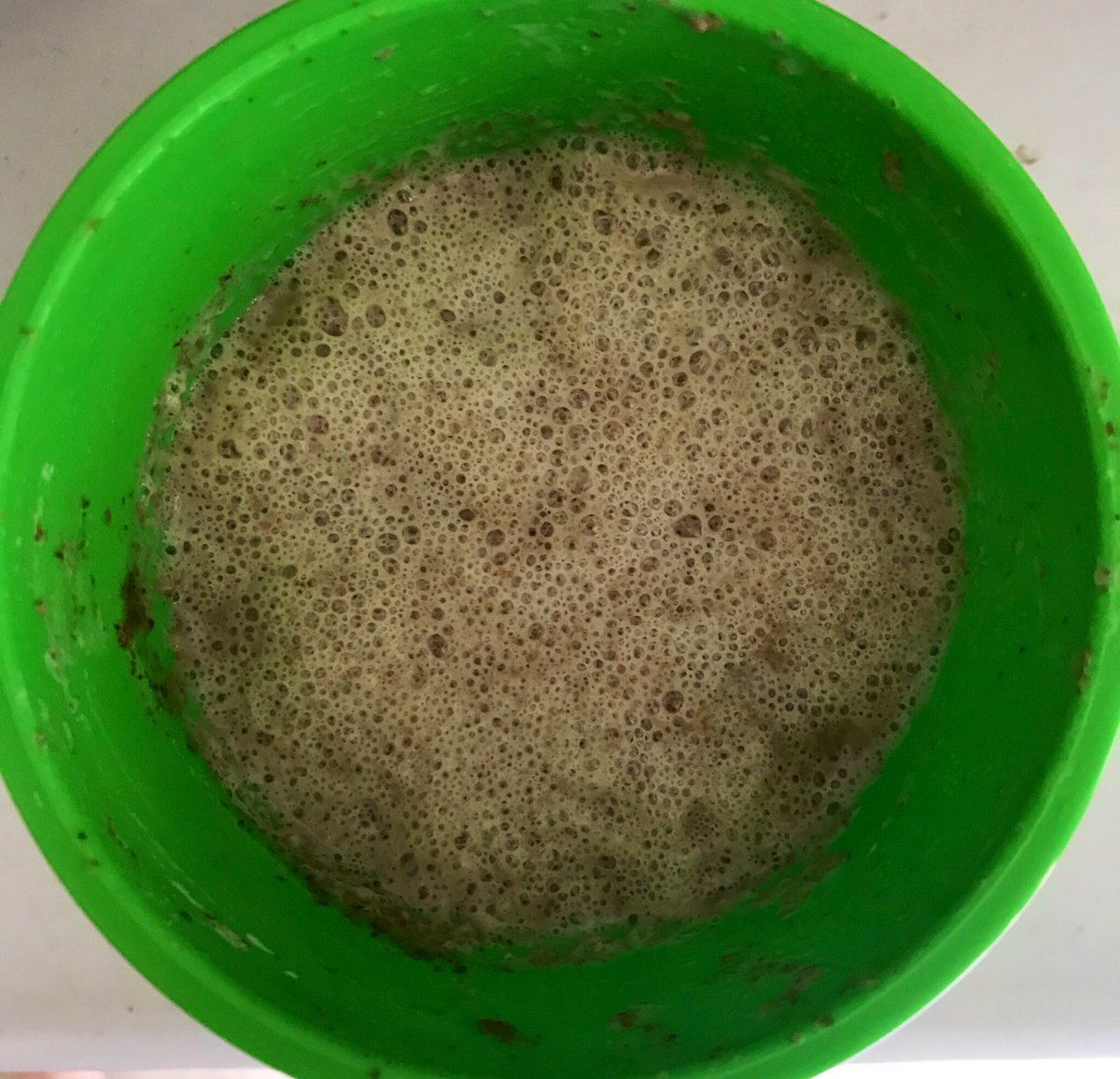 Heres a mega-slo-mo of the process, from today back to the first fermentation. It’s basically froth farming. This is why only incredibly dull people such as me are emotionally able to so this.