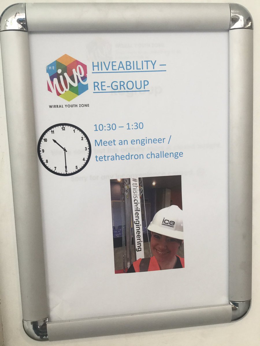 Joannimal59's tweet photo. All ready at @TheHiveYZ for the #INWED event where you can build a tetrahedron, draw an engineer, take a selfie in PPE and get some @ICE_engineers goodies to take home.
#INWED19 #meetanengineer #hiveability #exploreengineering https://t.co/3awqT9WQPm
