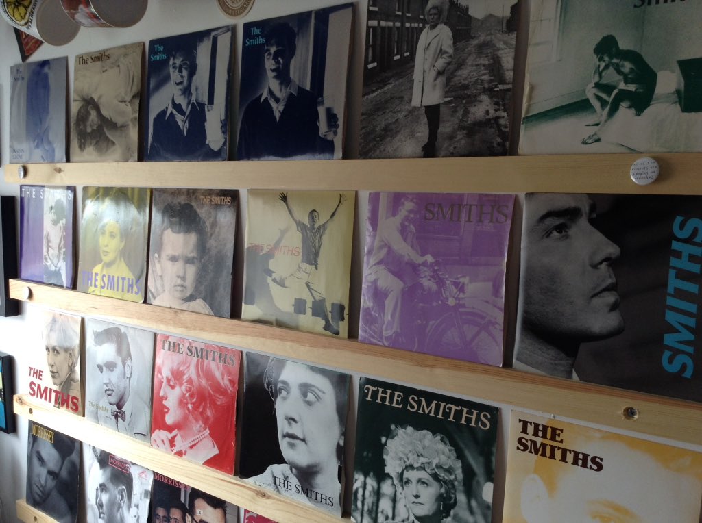 hi_duncan's tweet photo. Best band EVER #THESMITHS #morrissey #johnnymarr #andyrourke #mikejoyce #roughtrade #Manchester #mozarmy #vinyl #moz #myeverything ❤️🎼 https://t.co/xdaMIdVy1F