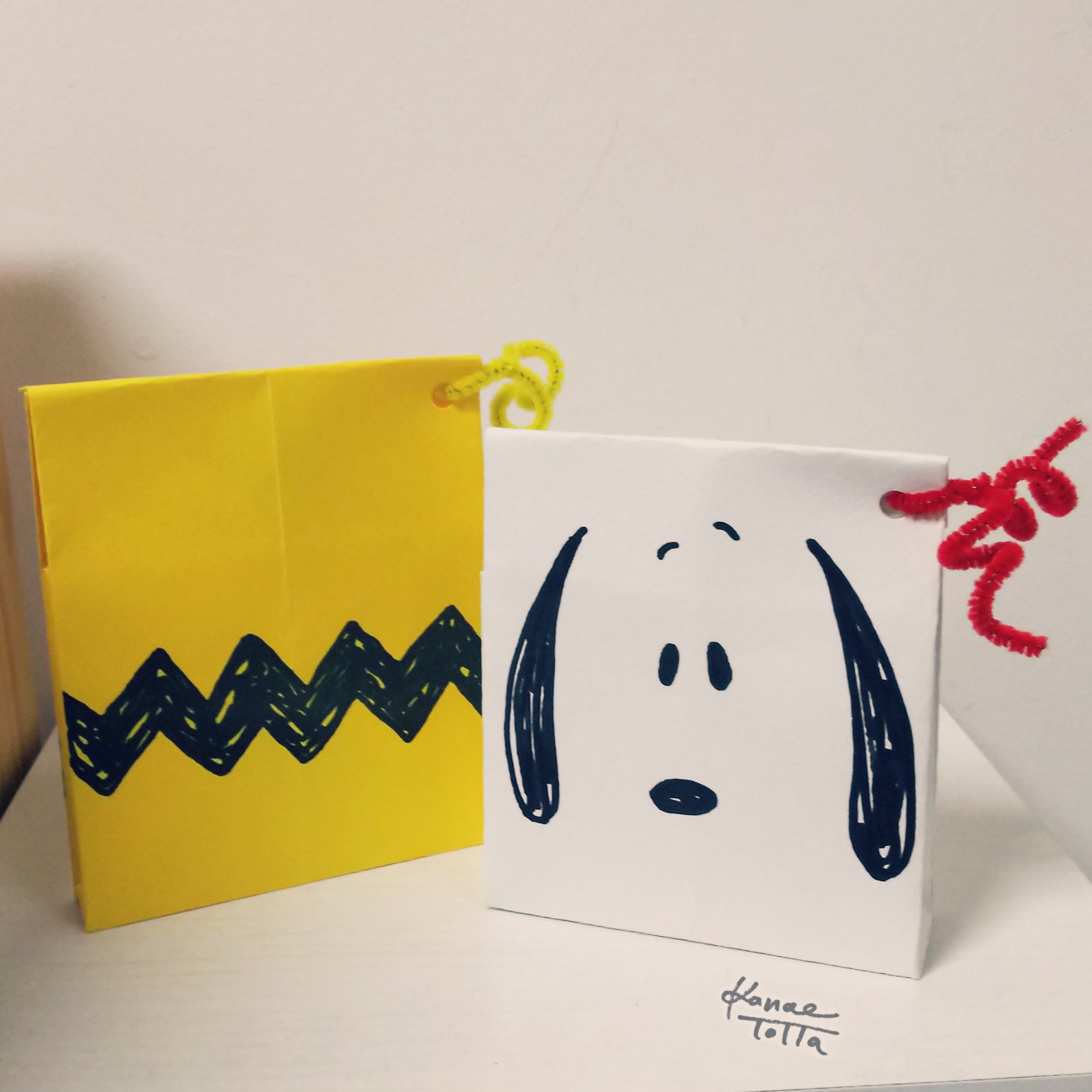 かなーぶらうん Peanuts手作り簡単ラッピング Peanuts Snoopy スヌーピー T Co Msbyl8bl5t Twitter