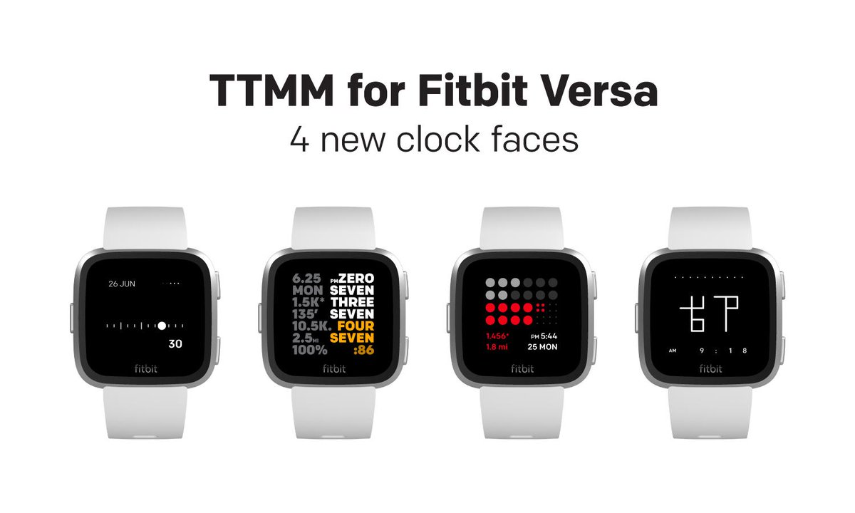 ttmmaftertime's tweet photo. UPGRADE ⚡️ Now TTMM with ⌚️⌚️⌚️⌚️ new designs on iOS. As always if you purchased ALL clock faces you will get upgrade for FREE 📢 https://t.co/iHw1XgIhWL
https://t.co/orA90oWFM2

#made4fitbit

💻 by @Arkadiusz_Banas - Thanks. You are the Best ❤️ https://t.co/344VWvbTVX