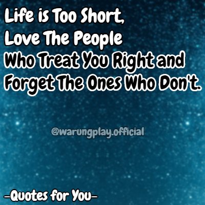 PlayWarung's tweet photo. https://t.co/4FsnvJ4NC8

#quotesoftheday #motivation #quotes #motivator #bestquotesever #viralindonesia #quoteoftheday #quoteoflife #agenjudibola #agenbola #agenbolaonline #situsjudionline #warungplay https://t.co/ahZ1ebCGQx