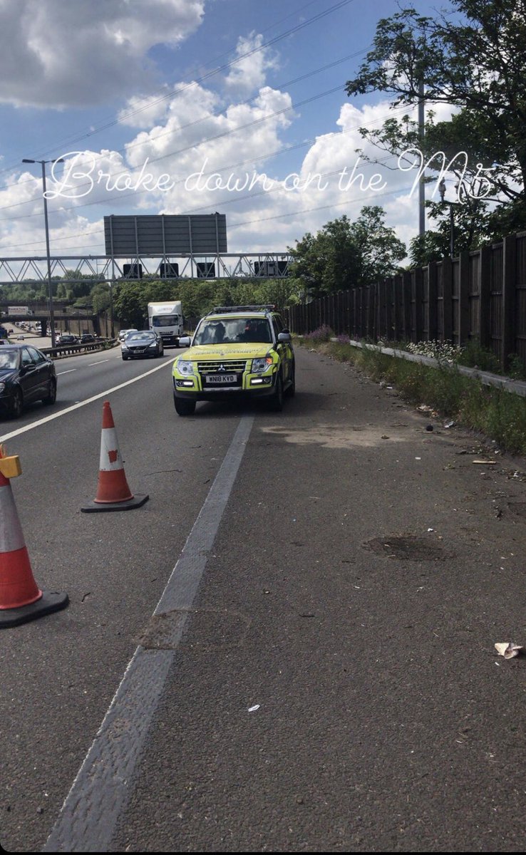 CharlieTamcken9's tweet photo. Never thought I would be sunbathing on the M5 yesterday. 2 hour wait for next party bus #topupthetan #stagdo https://t.co/9k3z7oSun0