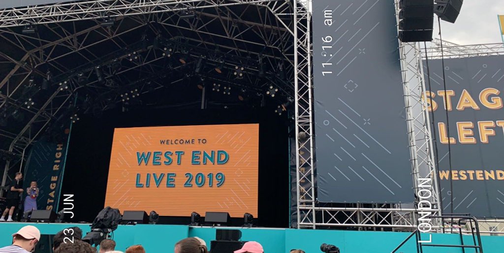 HannahGolding9's tweet photo. Let’s goooooo🤩🤩
#westendlive https://t.co/j7Zz85LPLW