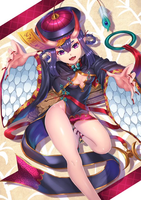 キョンシー酒呑ちゃん。デザインがツボでした🍾
#FGO #酒呑童子 