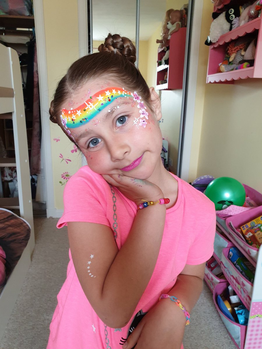 Pinterest inspired party face🦄💐🌈