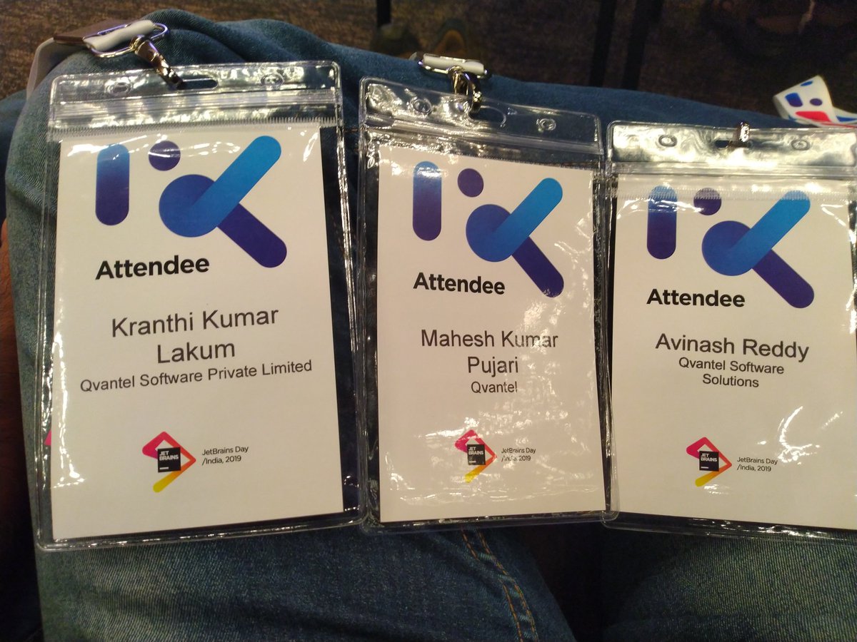 d_avinash_reddy's tweet photo. #jetbrainsday 2019 #jetbrains #Hyderabad  #qvantel https://t.co/9Z0OvJL7KQ