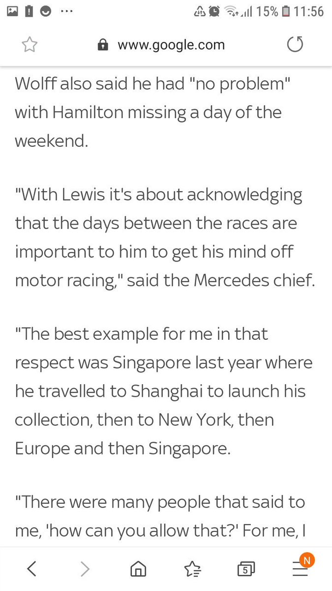 Toto about the critic @LewisHamilton recieved going to the Lagerfeld memorial & fashion show in Thursday