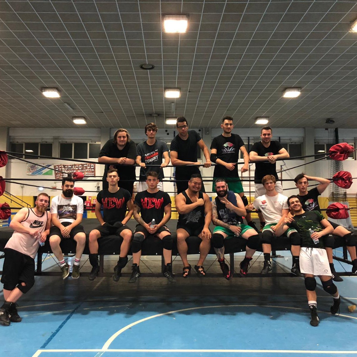 MilanoMwf's tweet photo. Questa sera grande seminario con la star  giapponese @tachimukau_irie nella nostra accademia.

Grazie alla @RisingSunItaly per questa opportunità! 
#wrestling #ProWrestling https://t.co/q14a0F0byw